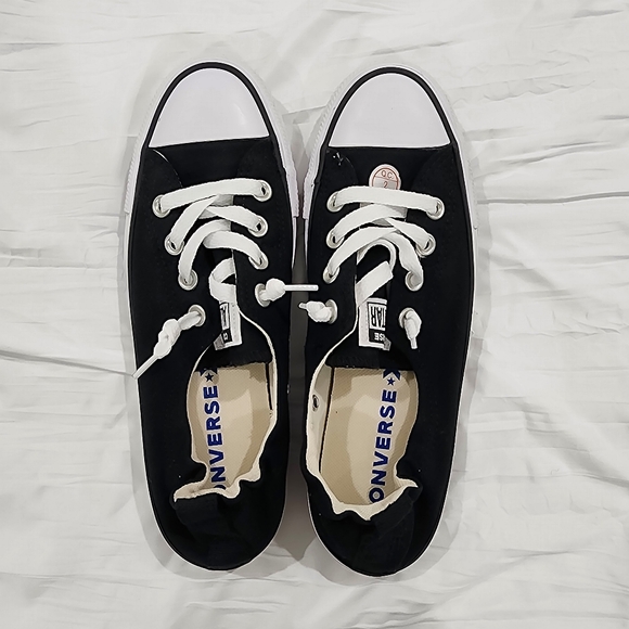 Converse Classic Black and White Low-Tops - Picture 1 of 2